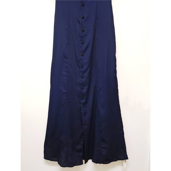 Christy Dawn Lennon Dress XS Midnight Navy Blue Puff Sleeves Midi Boho Country - Picture 10 of 16